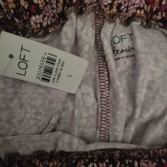 NEW Loft BEACH floral romper size large - Picture 7 of 9